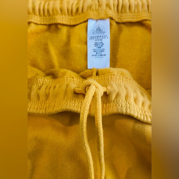 Disney Parks Yellow Gold Mickey Mouse Sweatpants Drawstring Jogger NWT $50 MSRP - Picture 4 of 4